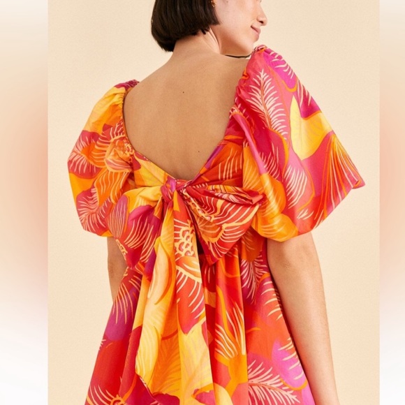 FARM RIO Summer Garden Ombre Mini Dress, SIZE LARGE 0760 - Picture 4 of 8